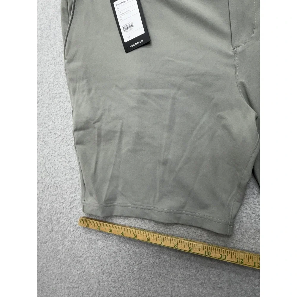 Public Rec Gamechanger Shorts Mens 40‎ Gray Chino Stretch 9 Inseam Casual Summer